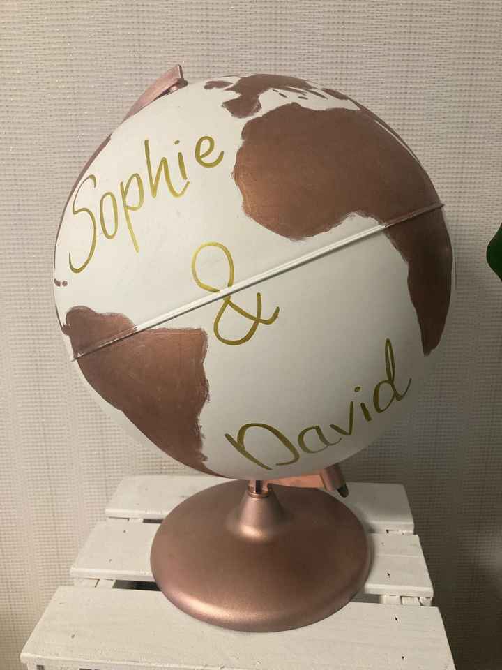 Urne diy - globe - 2