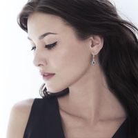 Boucles d'oreilles saphir et diamants