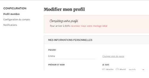 2- Allez dans "Profil membre"