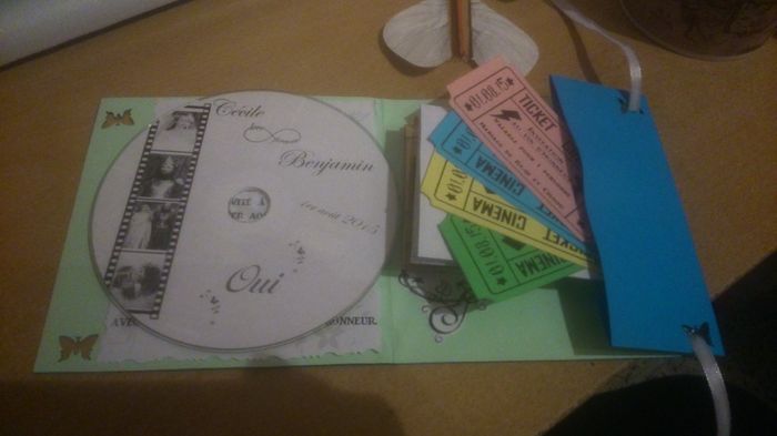 Le cd avec les tickets