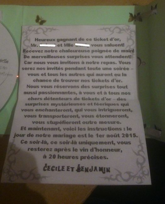 Ticket d'or