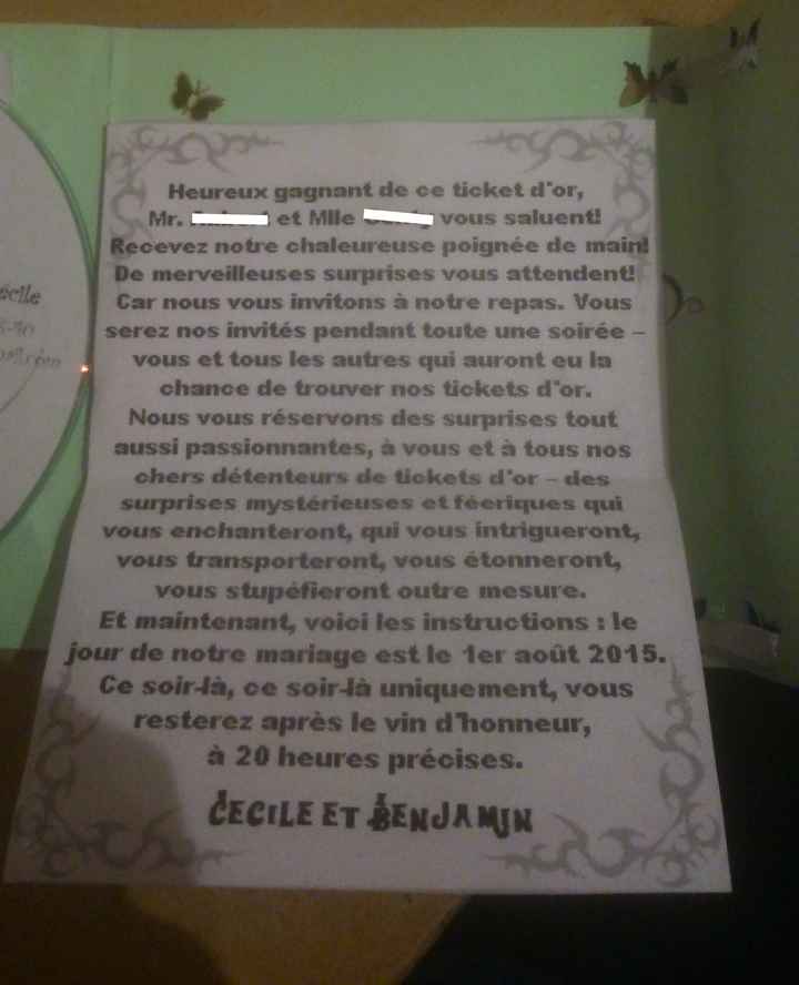 Ticket d'or