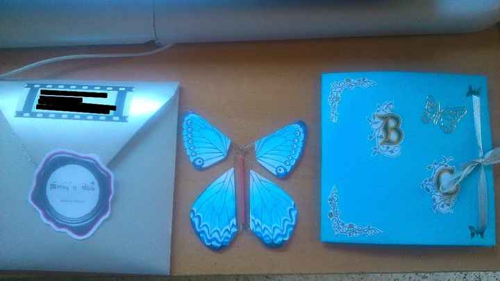 Faire-part avec papillon
