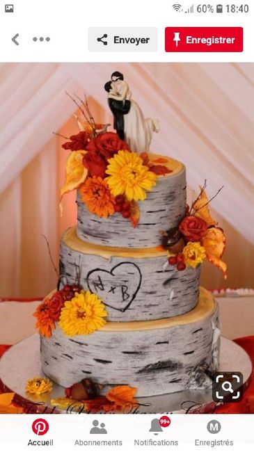 Inspiration wedding cake "bois" - 1