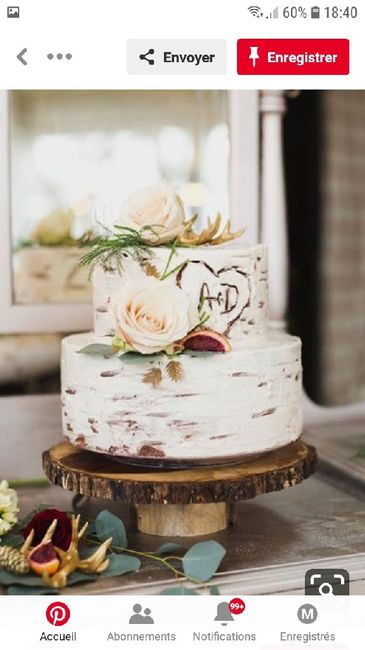 Inspiration wedding cake "bois" - 2