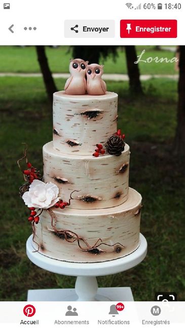 Inspiration wedding cake "bois" - 4