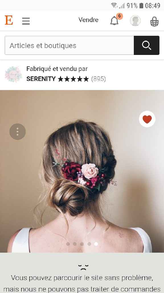 Headband, peigne fleuri, pinces... - 1