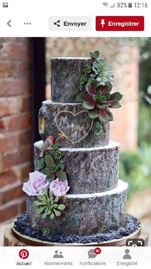 Inspiration wedding cake "bois" - 5