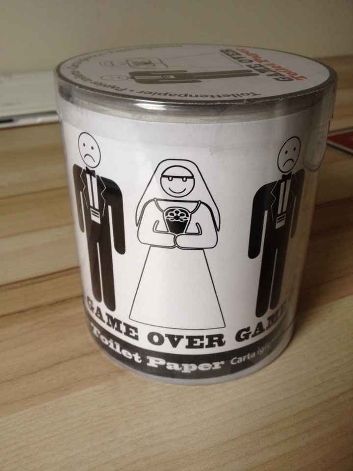 Papier toilette Game over Mariage