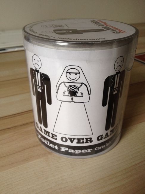 Papier toilette Game over Mariage