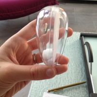 Avis contenant dragée cœur plexi - 2