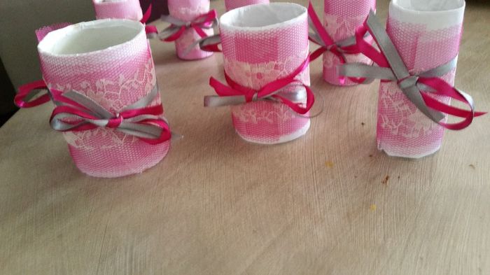 petits pots déco table 