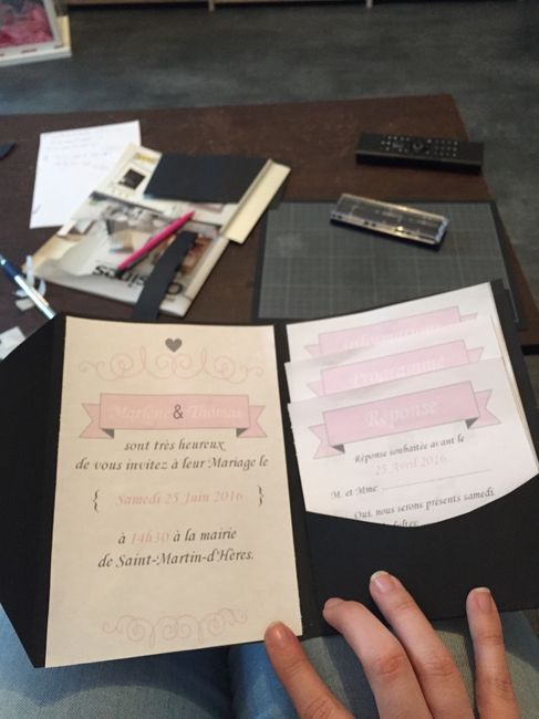 1 er essaie de notre faire part diy - 2