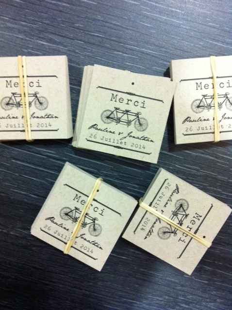Recto étiquette cadeaux