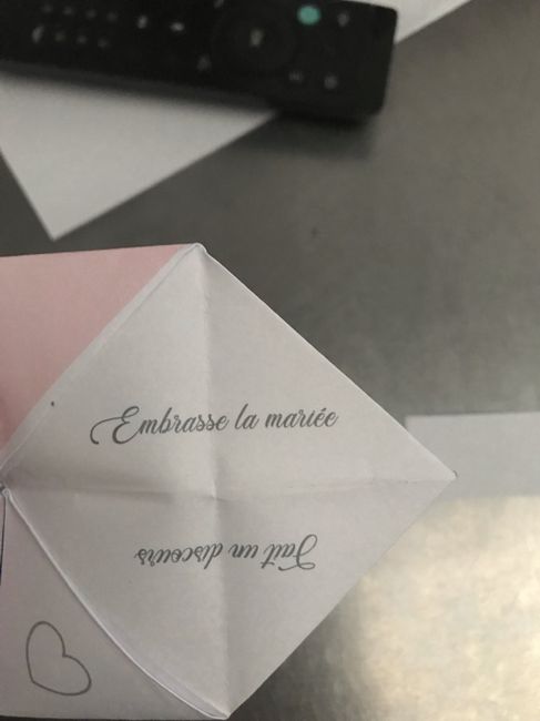 Cocotte en papier gage invité - 3