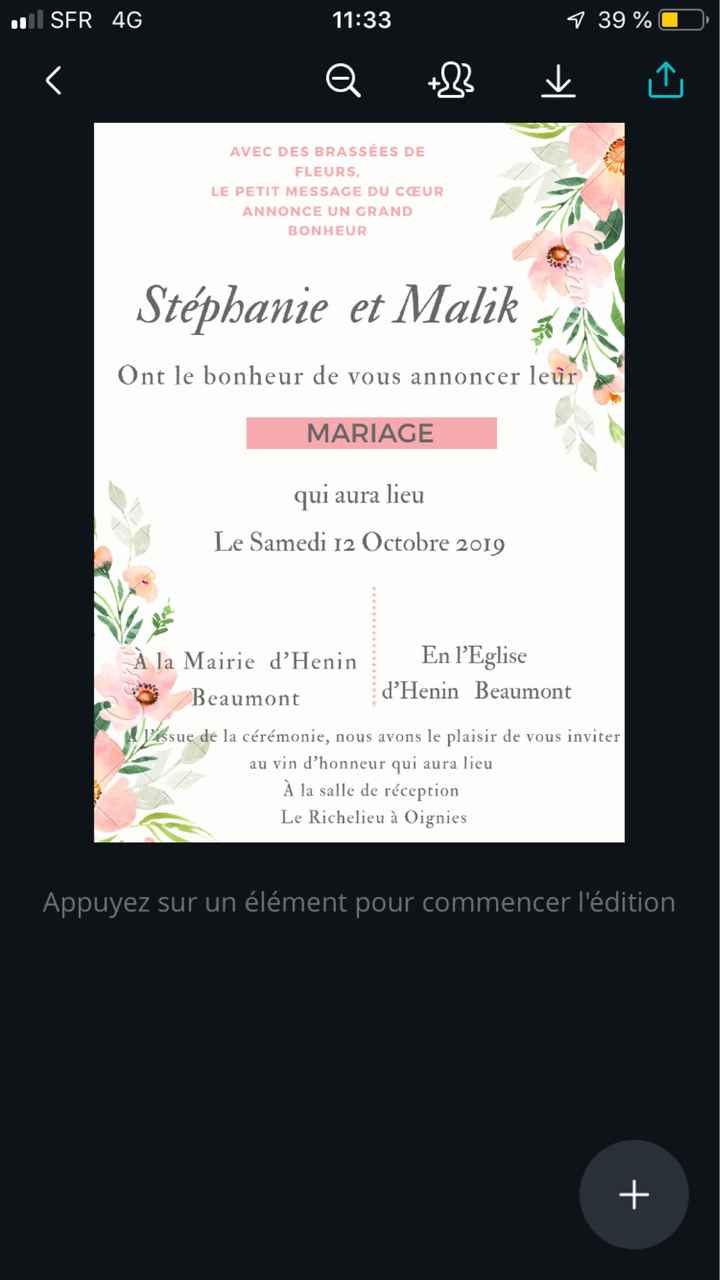 Faire part - 1