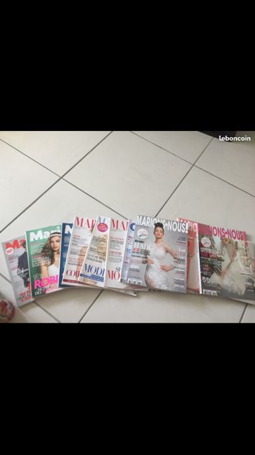 Vend lot de magazines de mariage - 1