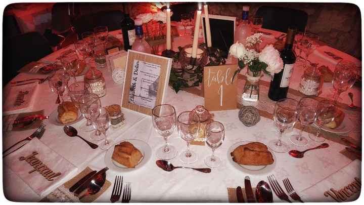 La table des mariés !