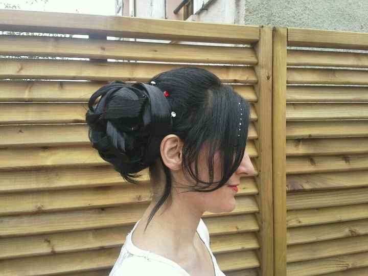 Essai chignon. - 1