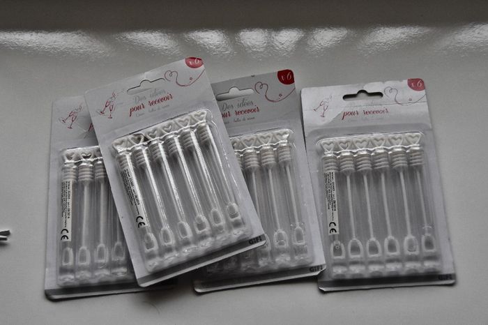 bulles de savon pour invités en forme de coeur (24)