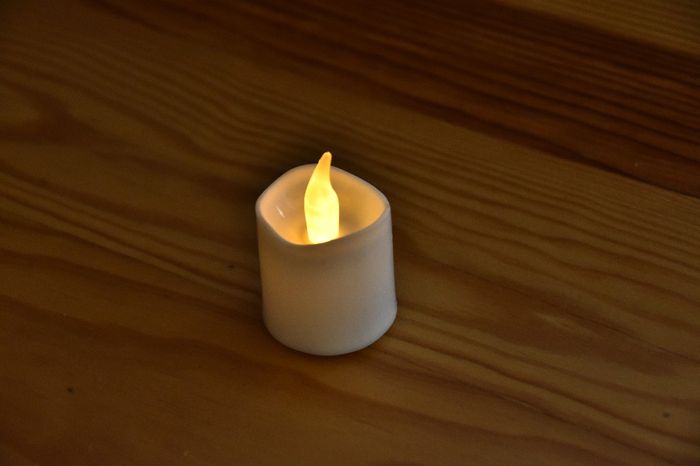 les bougies led une fois allumées