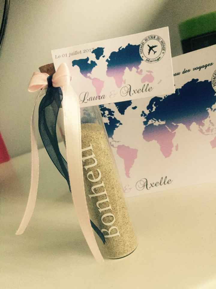 Cadeaux invités : theme voyage - 2