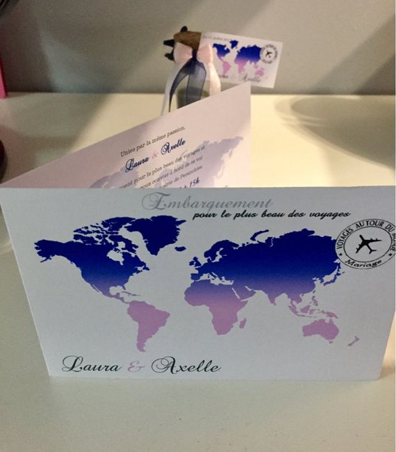 Faire-part : thème voyage - 3