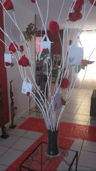escort cards sur arbre