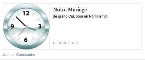 compte a rebours sur FB
