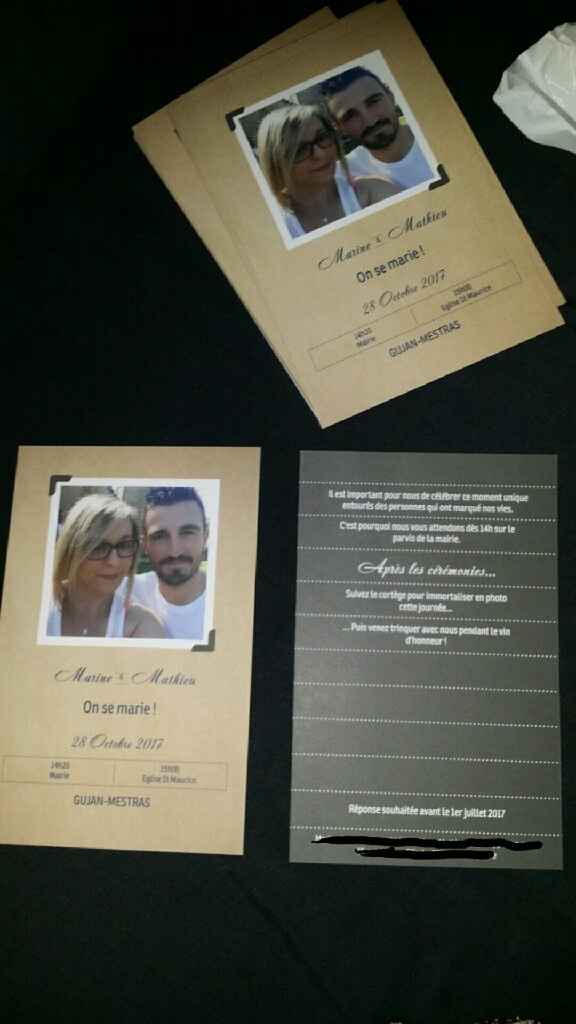 Combien vous ont coûter vos faire part ? - 1