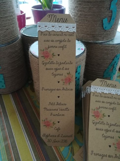 Quel menu avez vous chois pour le jour j - 1