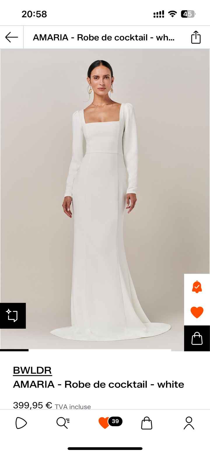 Recherche robe mariée - 1