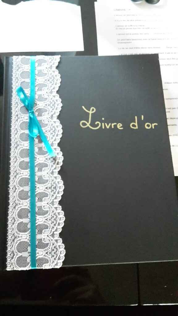 Livre d'or et urne diy terminé - 1