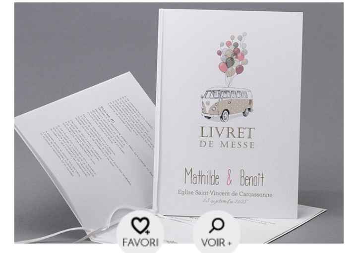 Commander mes livret de messe - 1