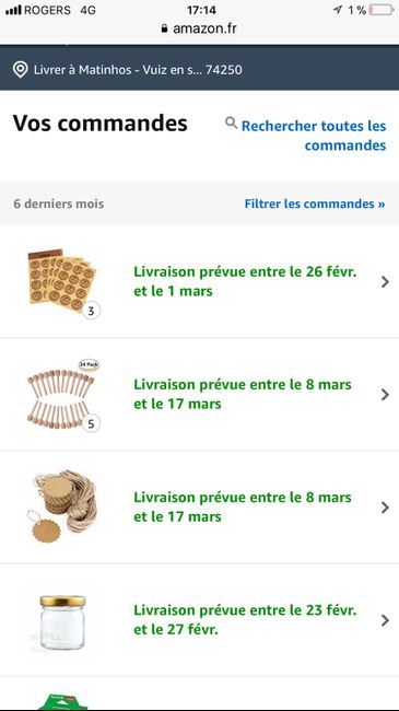 Cadeaux invitée - 1