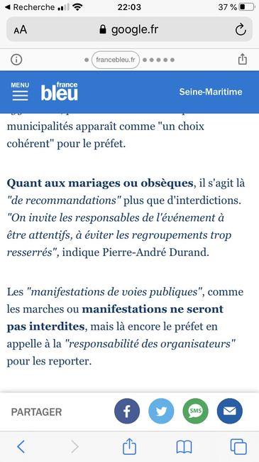 Mariage et coronavirus - 1