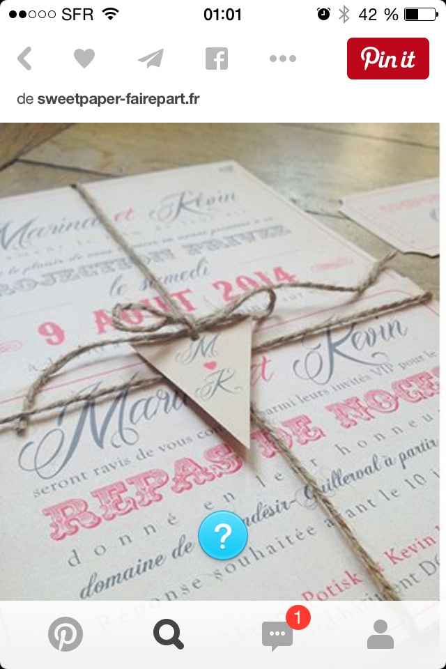 Quel style de faire part pour un mariage bohême - vintage ? - 3