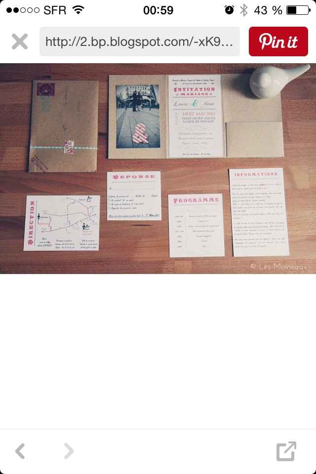 Quel style de faire part pour un mariage bohême - vintage ? - 6