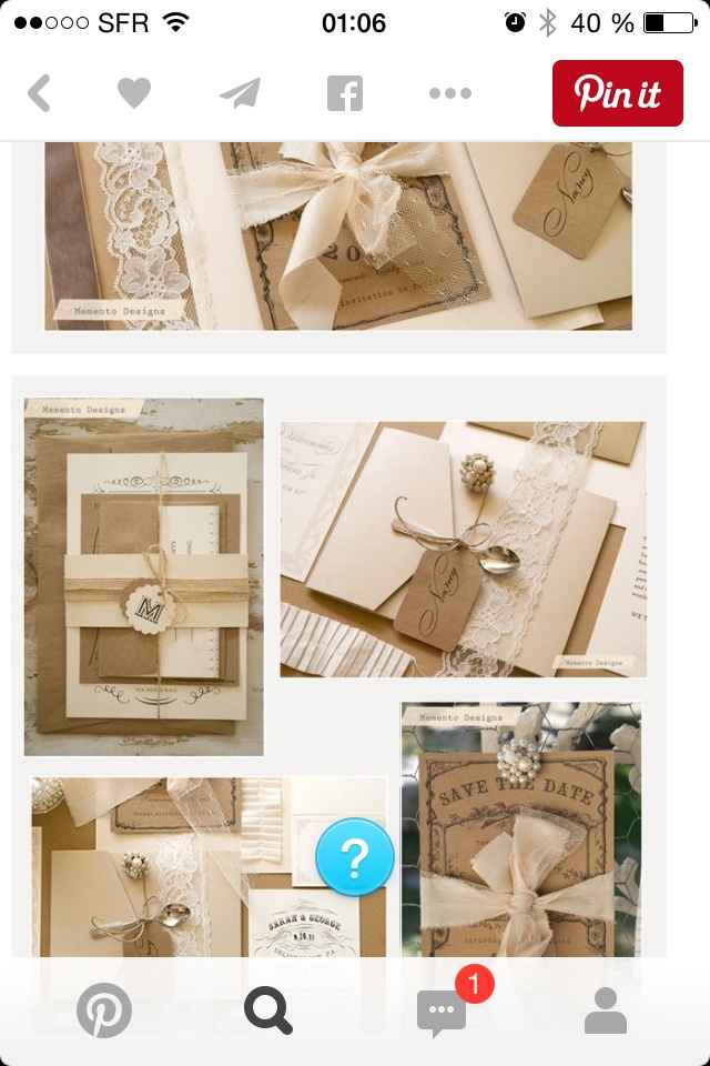 Quel style de faire part pour un mariage bohême - vintage ? - 9