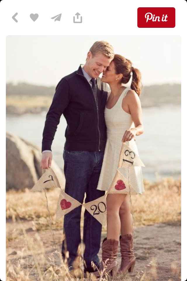 Fanion diy pour photo save the date - 1