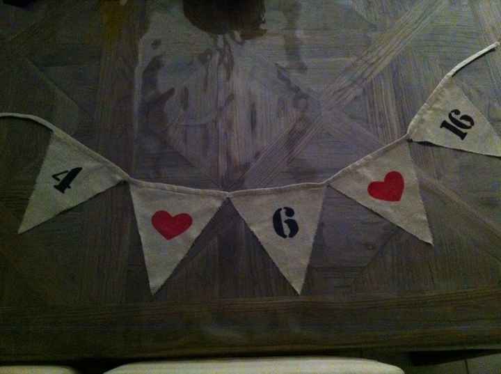 Fanion diy pour photo save the date - 2