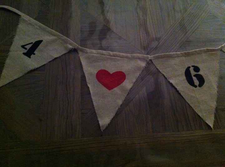 Fanion diy pour photo save the date - 3