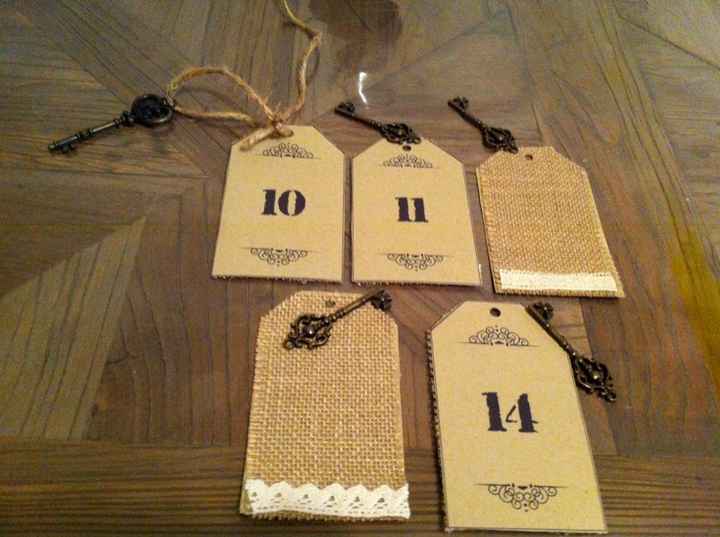 Mes numéro de table diy - 1