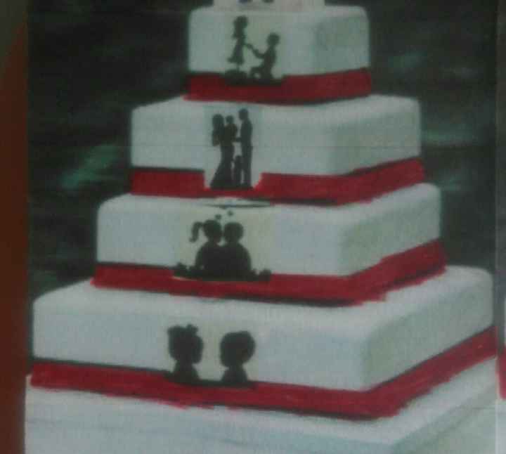Wedding cake Rose Poudré - 1