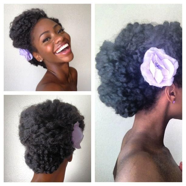 chignon bas sans lissage