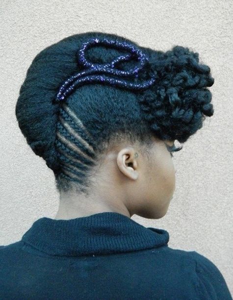coiffure sophistiquée : variante de la banane