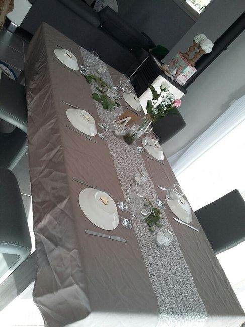 Premier essai décoration table - 2