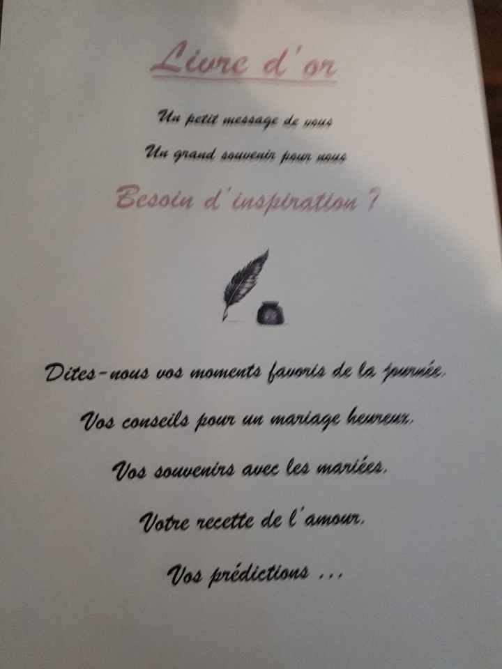 Vos livre d'or votre 1 ère page voici le miens à personnaliser bien sûr - 2