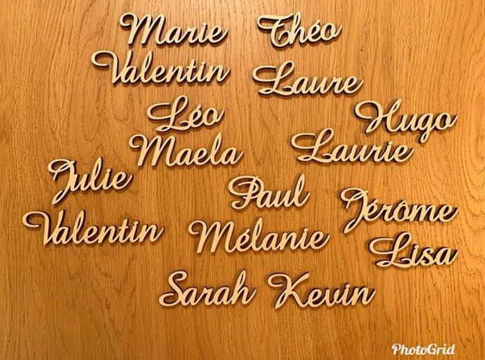 Prénom sur table 2