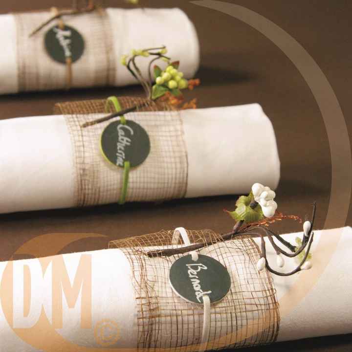 idées rond de serviette